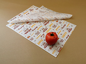 Veliki štampani omotni papir za burger i brzu hranu