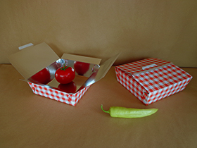 Lakirana kutija za palačinke, vafle i gotova jela 1 kg