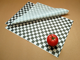 Veliki checkered omotni papir za burger i brzu hranu