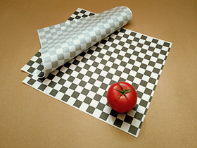 Srednji checkered omotni papir za burger i brzu hranu